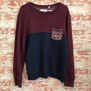 On The Byas Aztec Tribal Pocket Sweatshirt